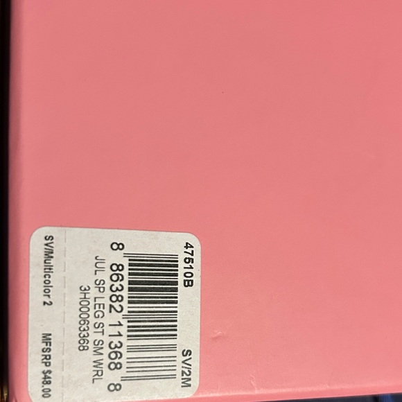 Coach Rainbow Striped Wristlet with Silver Accents - Picture 3 of 4